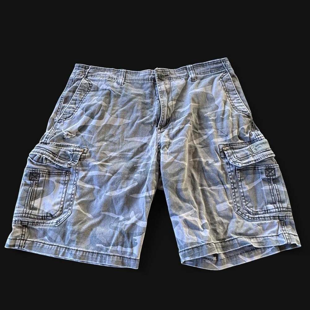 Unionbay Men's Grey and Brown Shorts